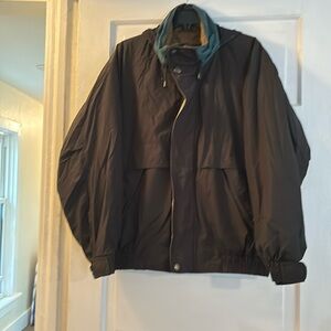 Jacket with removable hood